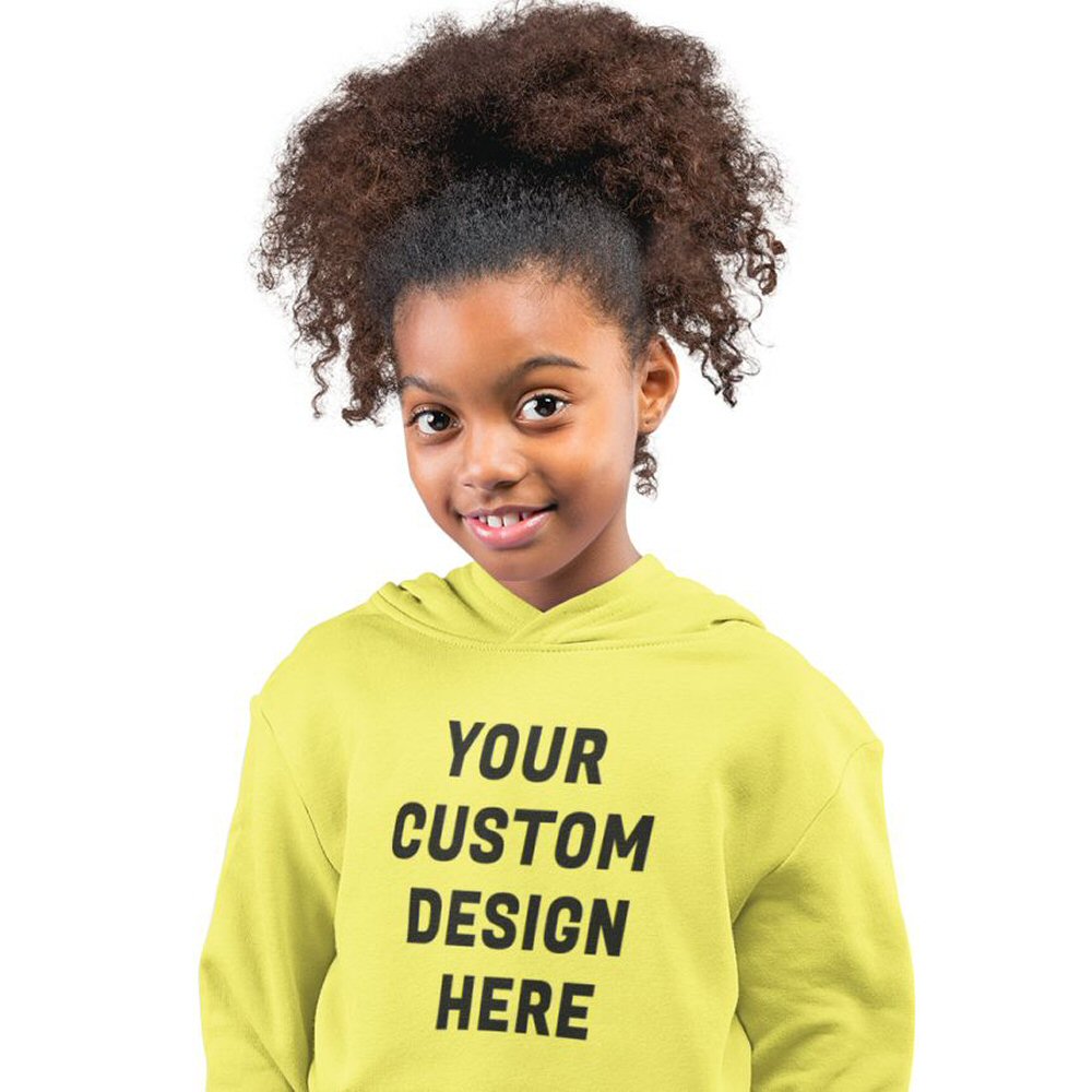 Custom Printed Kids Girls Hoodie | Print Your Own Design | Custom T ...