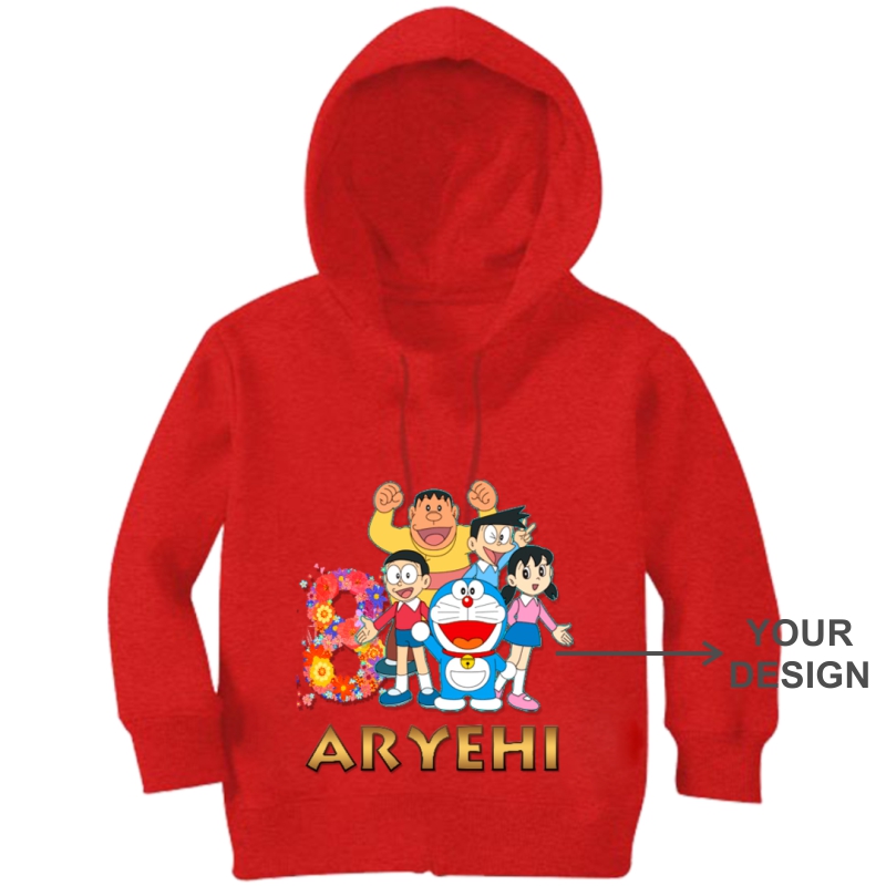 Custom Printed Kids Hooded Sweat Shirt Hoodie Xtees