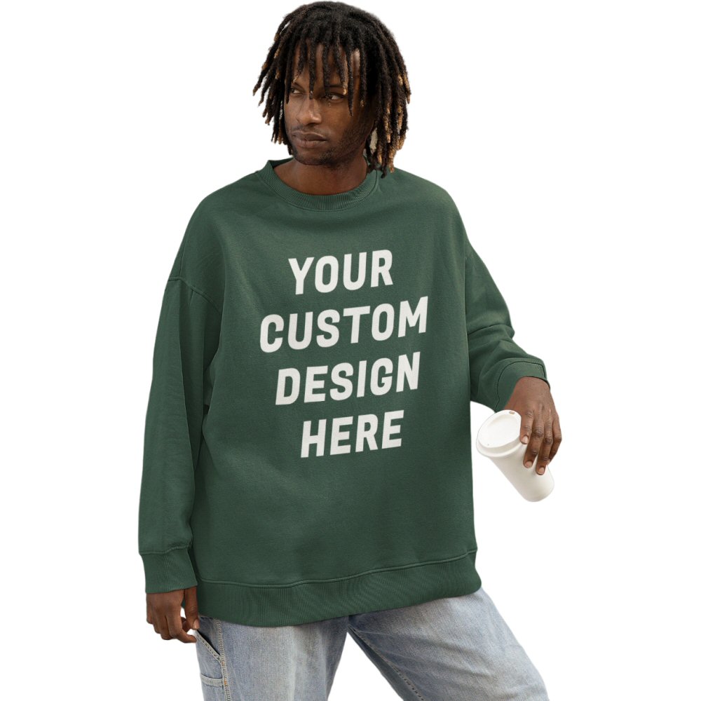 Custom Printed Men Heavyweight Oversized Sweatshirt image