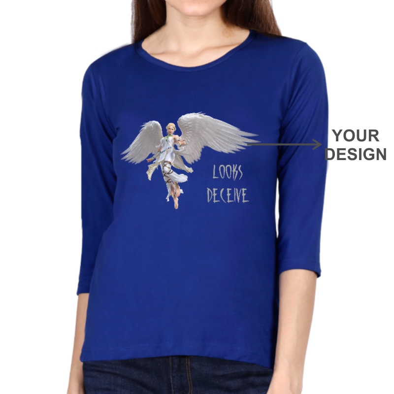 Custom Printed Women Full Sleeve T-shirt image Custom Printed Women Full Sleeve T-shirt image