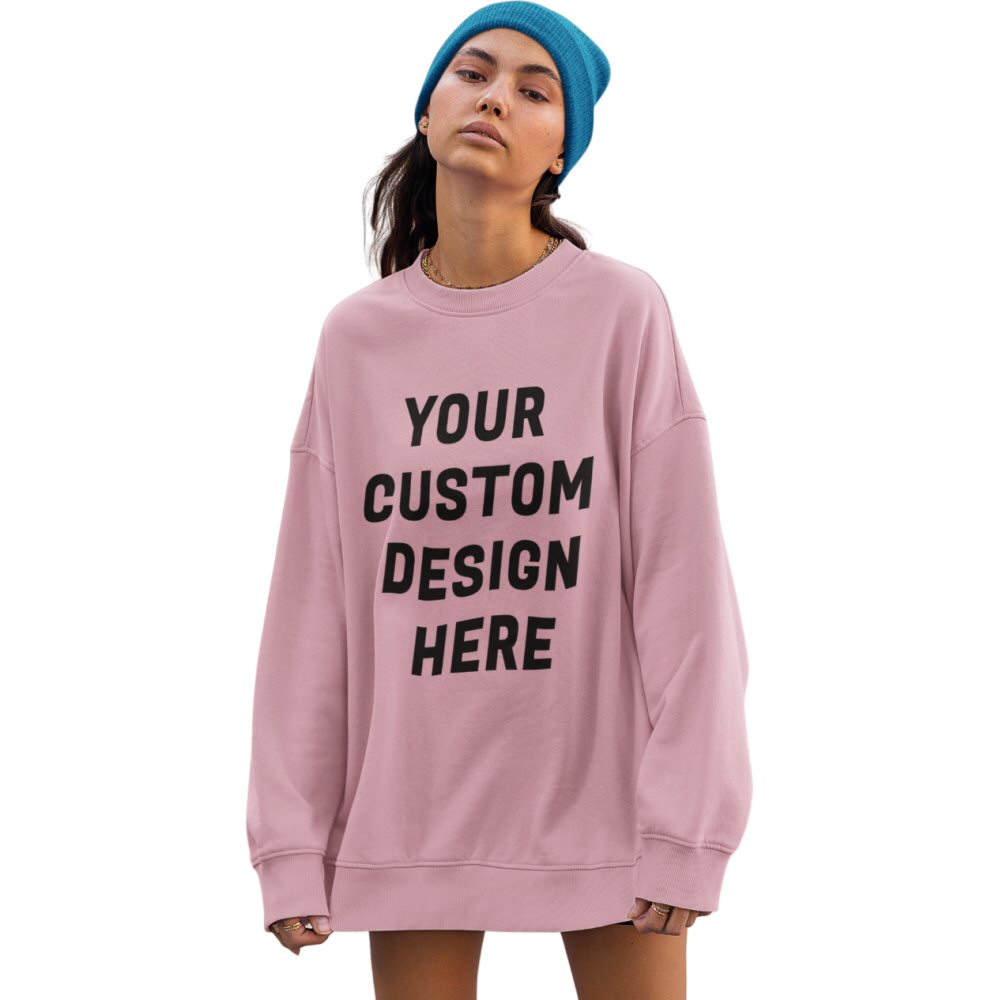 Custom Printed Women Heavyweight Oversized Sweatshirt image