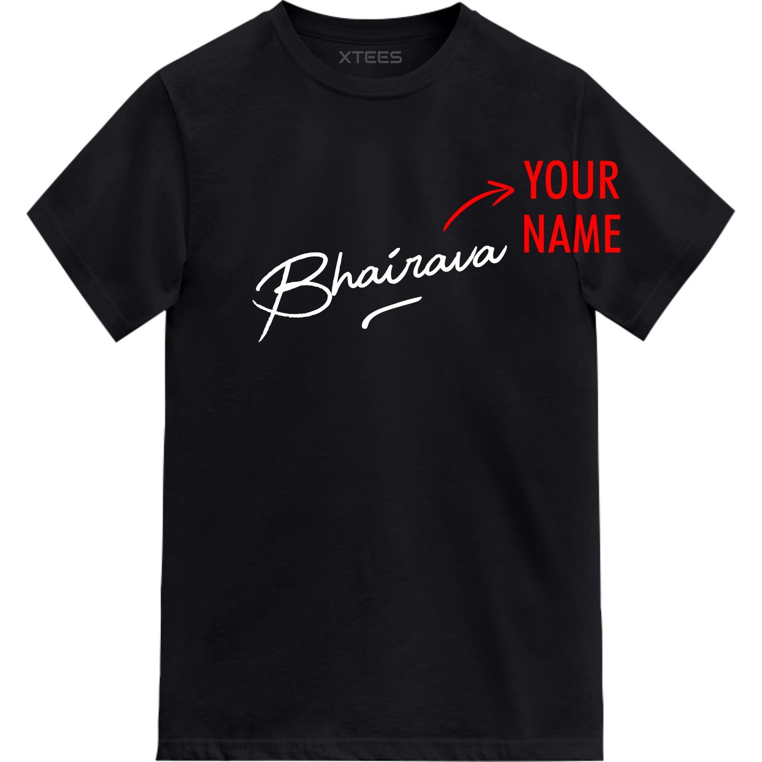 Custom Signature Name Printed  T-shirt image