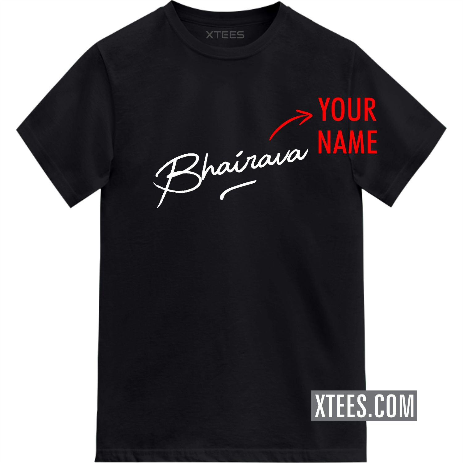 Custom Signature Name Printed  T-shirt image