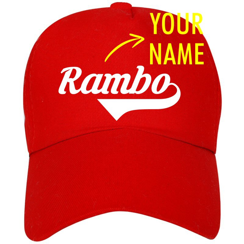 Customized Signature Style Name Printed Caps image