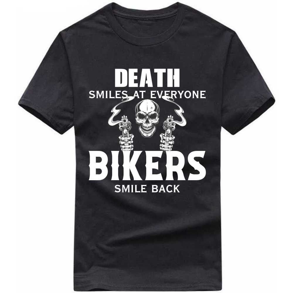 Death Stares At Everyone Bikers Smile Back T-shirt image