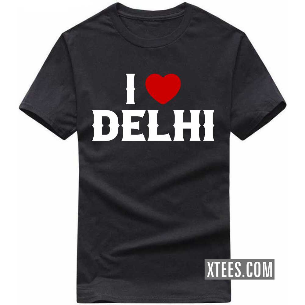 I Heart Love DELHI India City T-shirt image