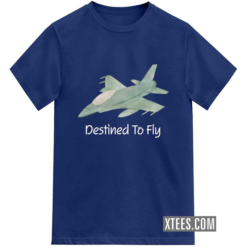 Destined To Fly Jet Airplane Printed Kids T-shirt image
