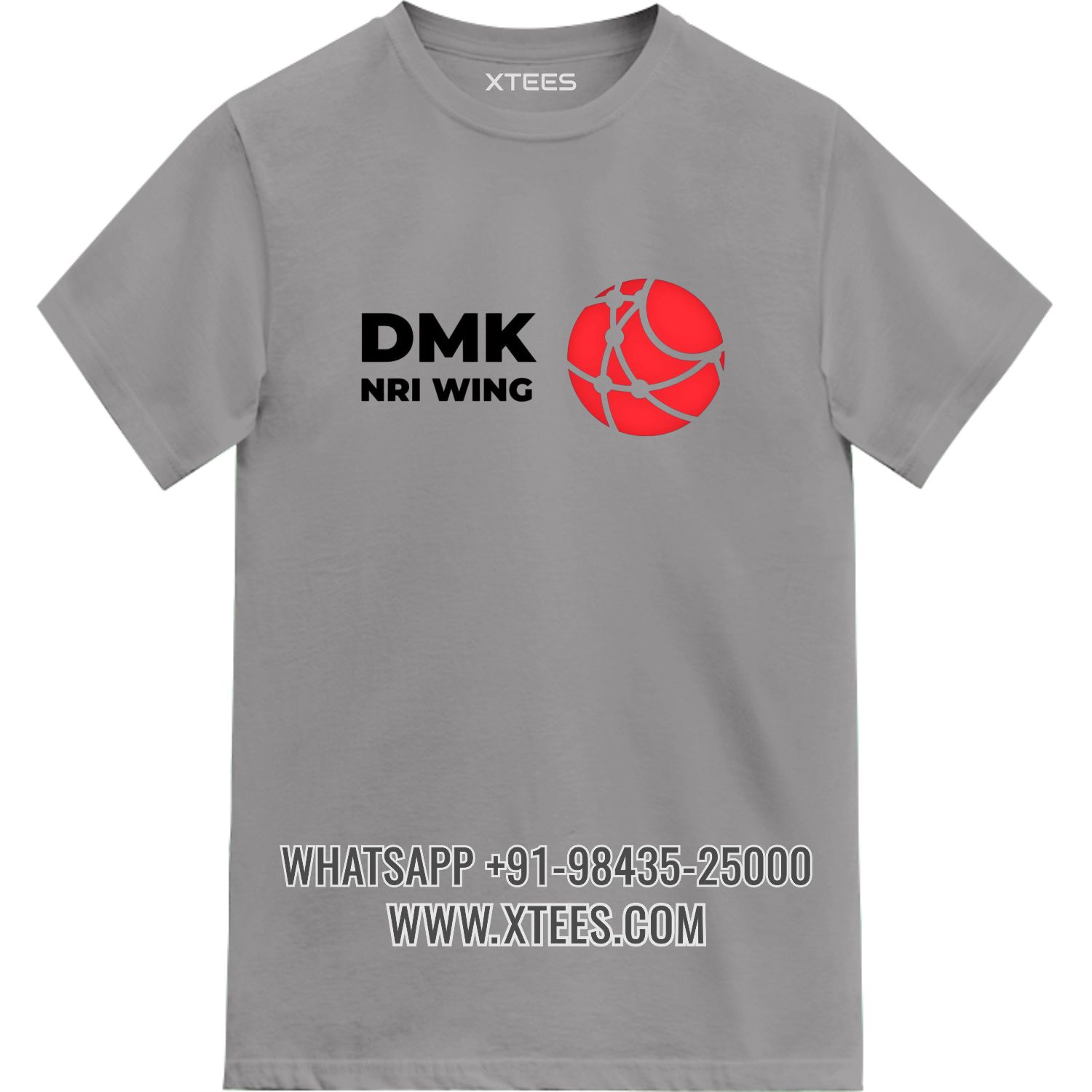 Dravida Munnetra Kazhagam Dmk Nri Wing Logo Printed T-shirt image