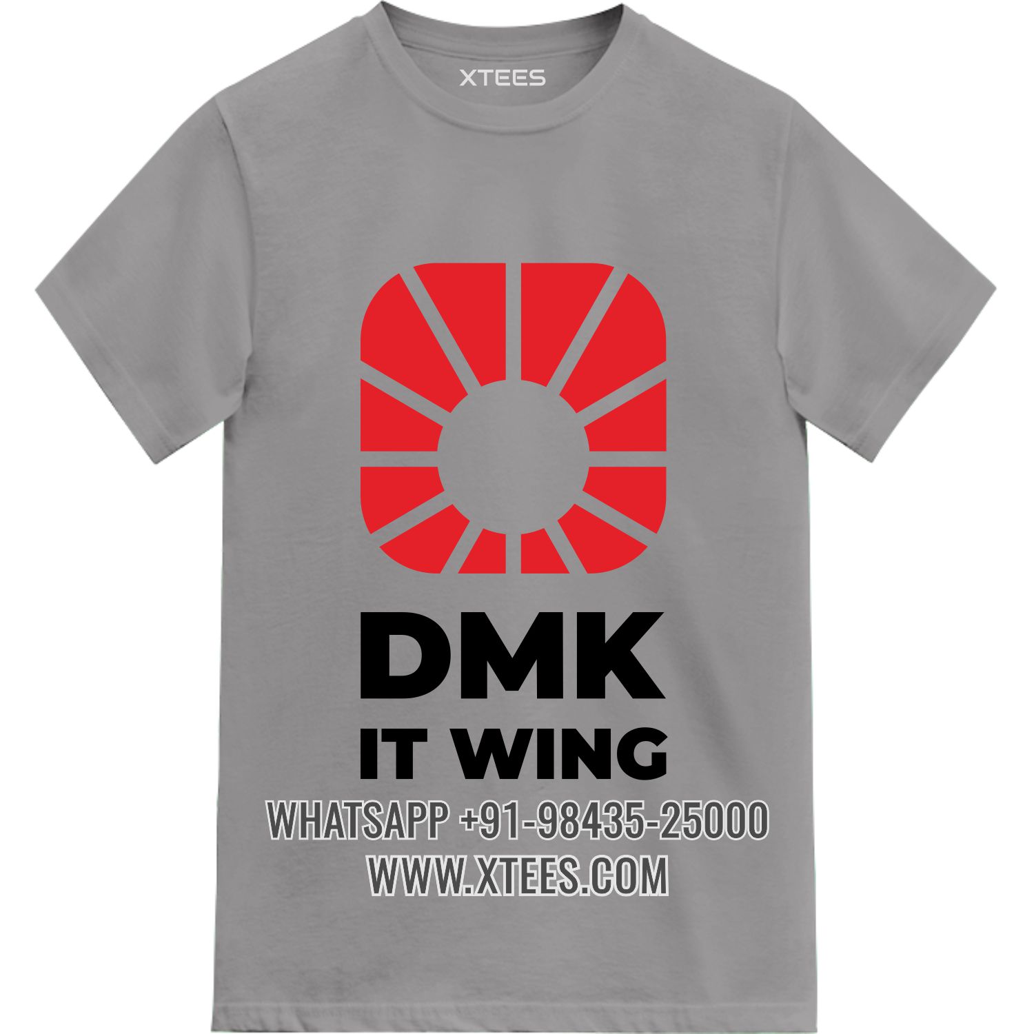 Dravida Munnetra Kazhagam Dmk It Wing Logo Printed T-shirt image