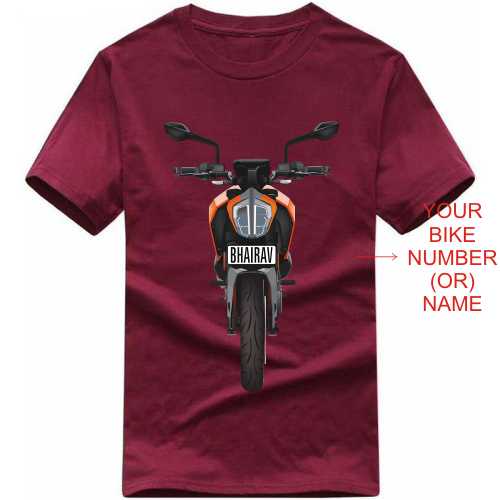 Duke Motorcycle Custom Number Plate T-shirt image