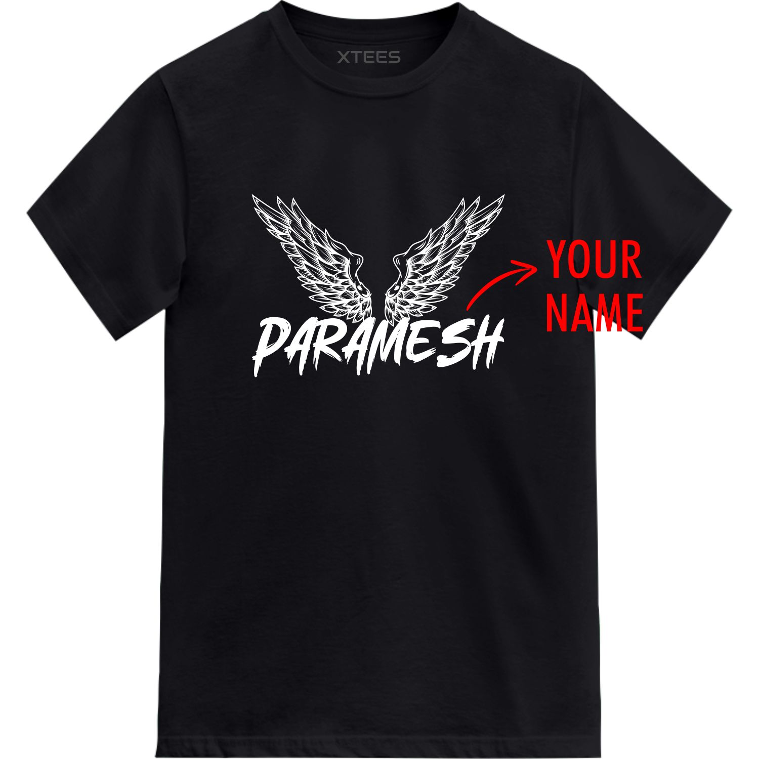 Eagle Wings Custom Name Printed T-shirt image