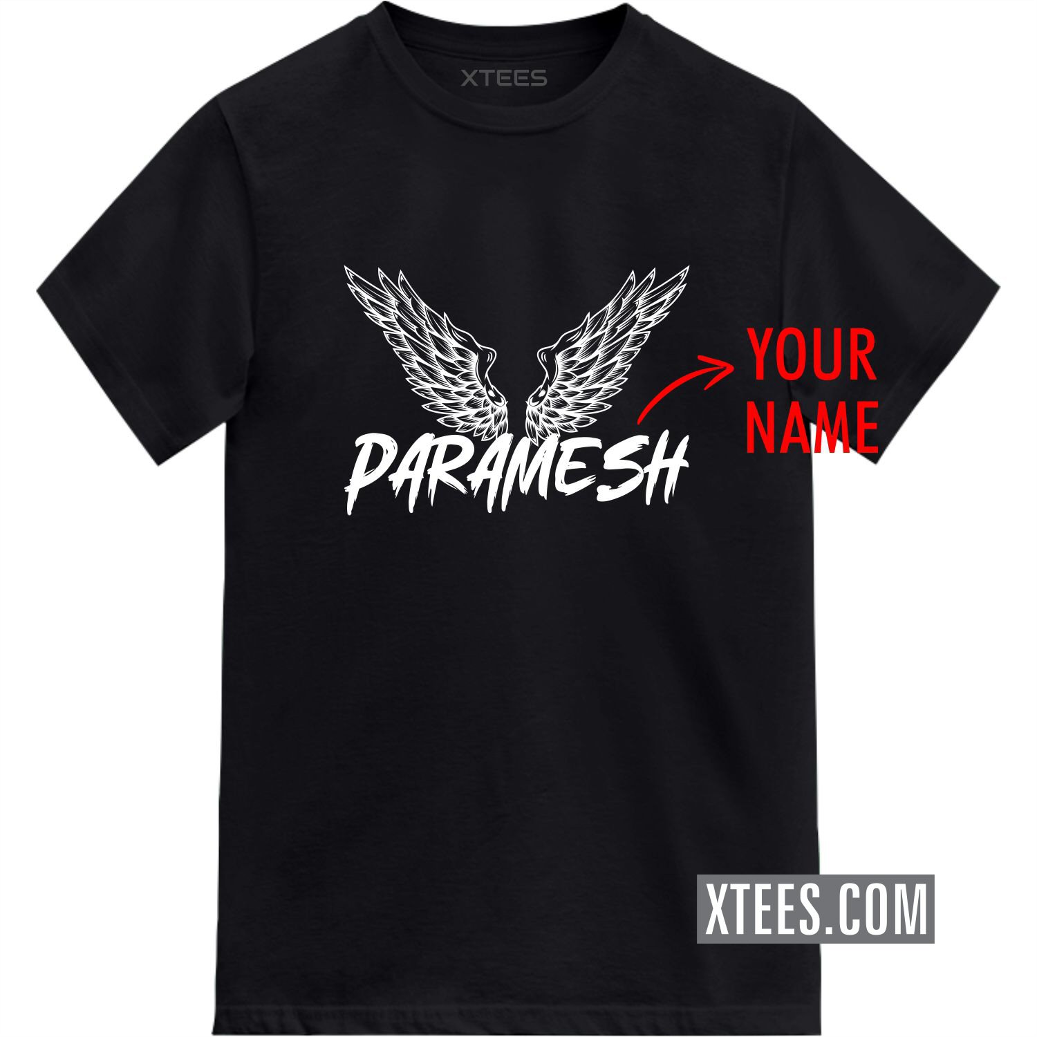 Eagle Wings Custom Name Printed T-shirt image