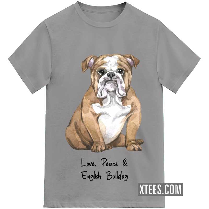 English Bulldog Dog Printed T-shirt image