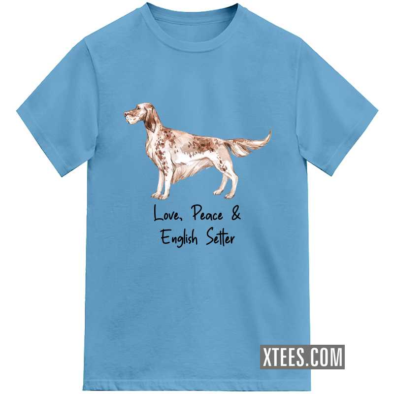 English Setter Dog Printed T-shirt image