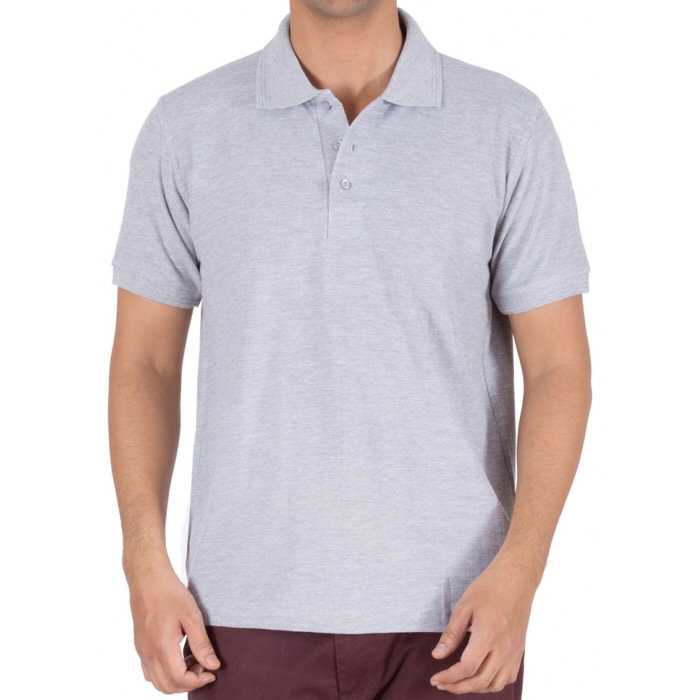 grey collar shirt