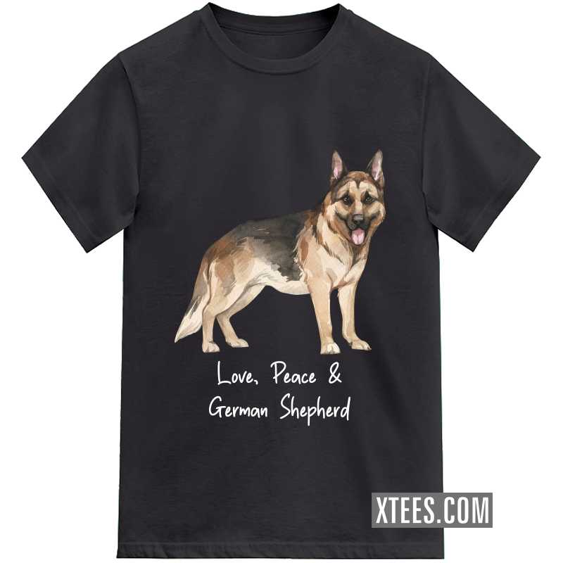 German Shepherd Dog Printed Kids T-shirt image