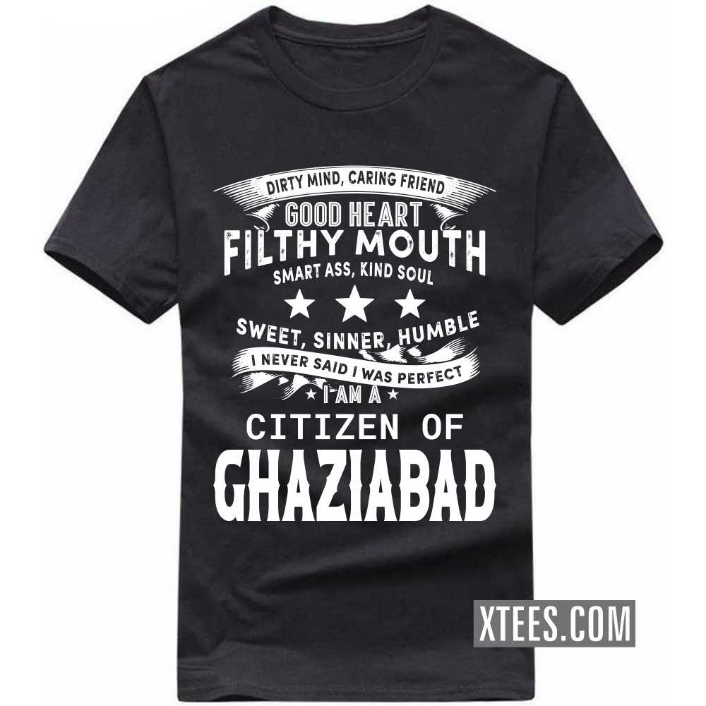 I Never Said I Was Perfect I Am A Citizen Of GHAZIABAD India City T-shirt image