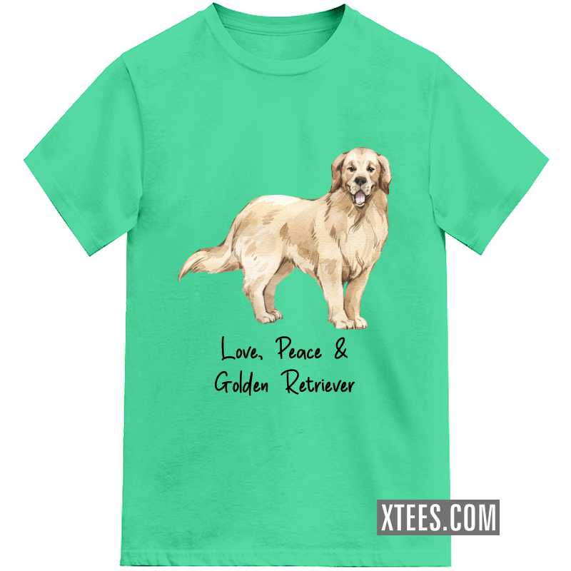 Golden Retriever Dog Printed Kids T-shirt image