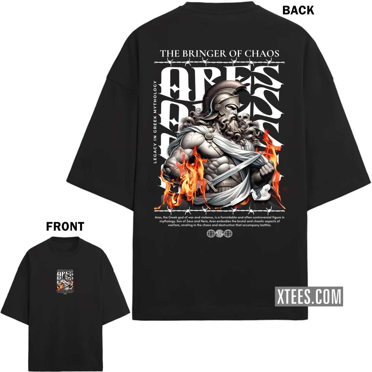 Graphics Printed Streetwear Oversized T-shirt 00002 image