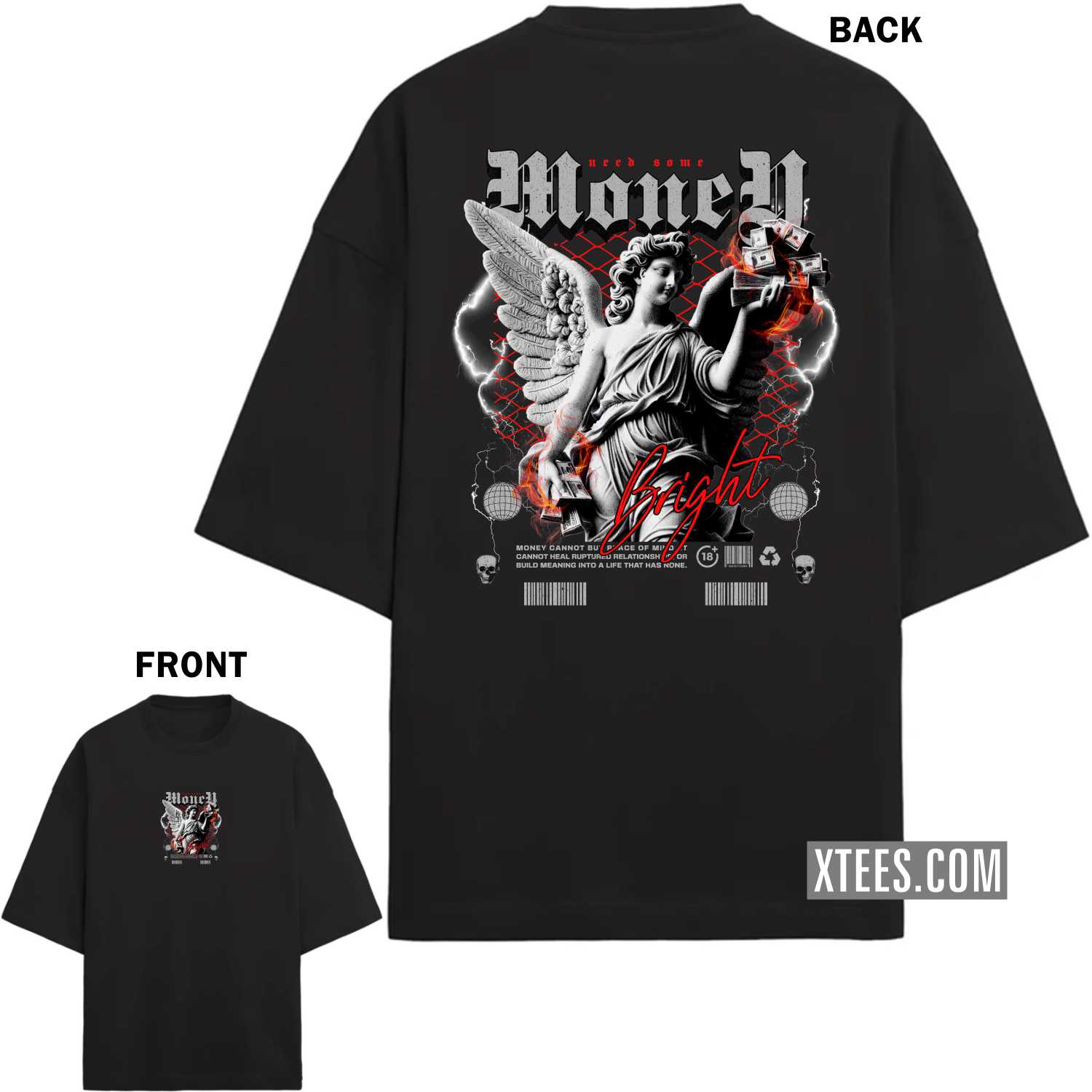 Graphics Printed Streetwear Oversized T-shirt 00003 image