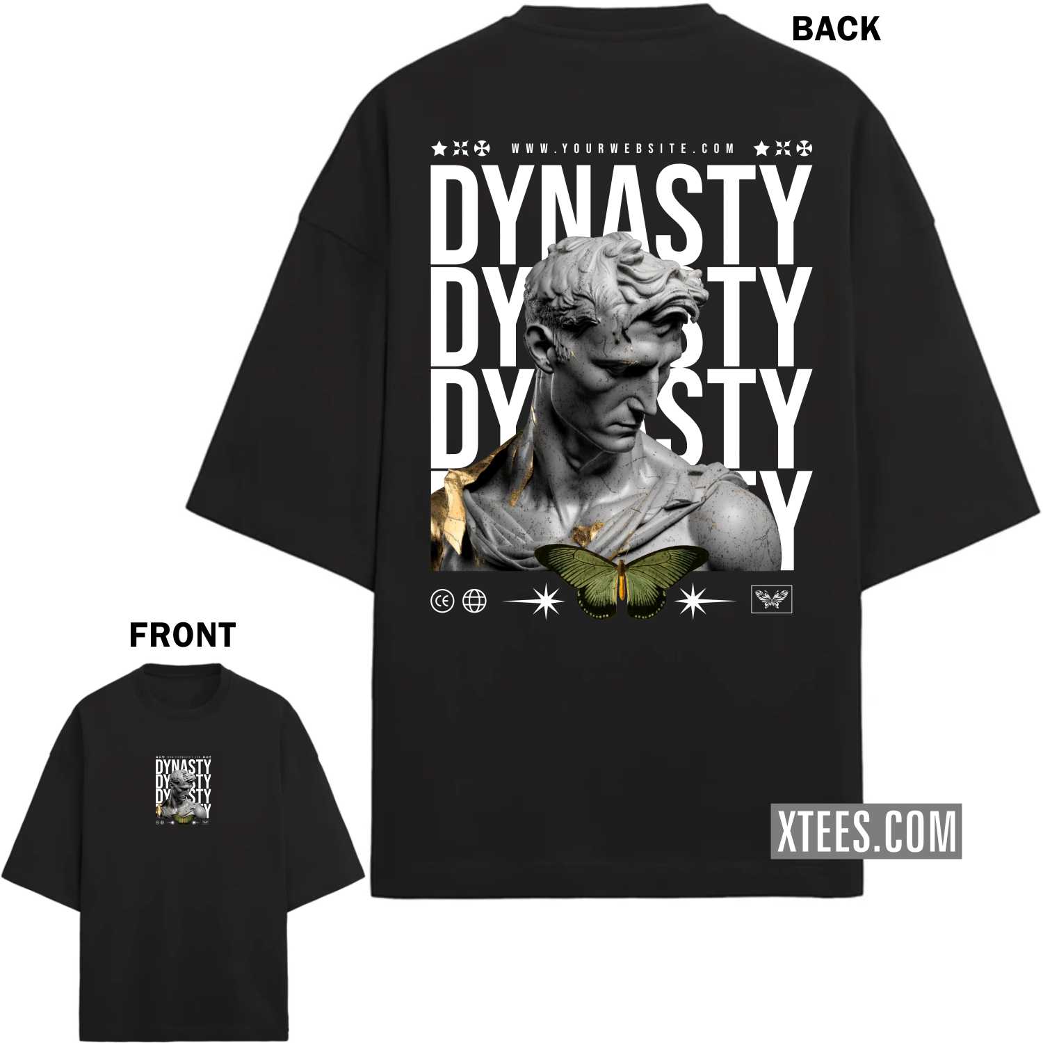 Graphics Printed Streetwear Oversized T-shirt 00005 image
