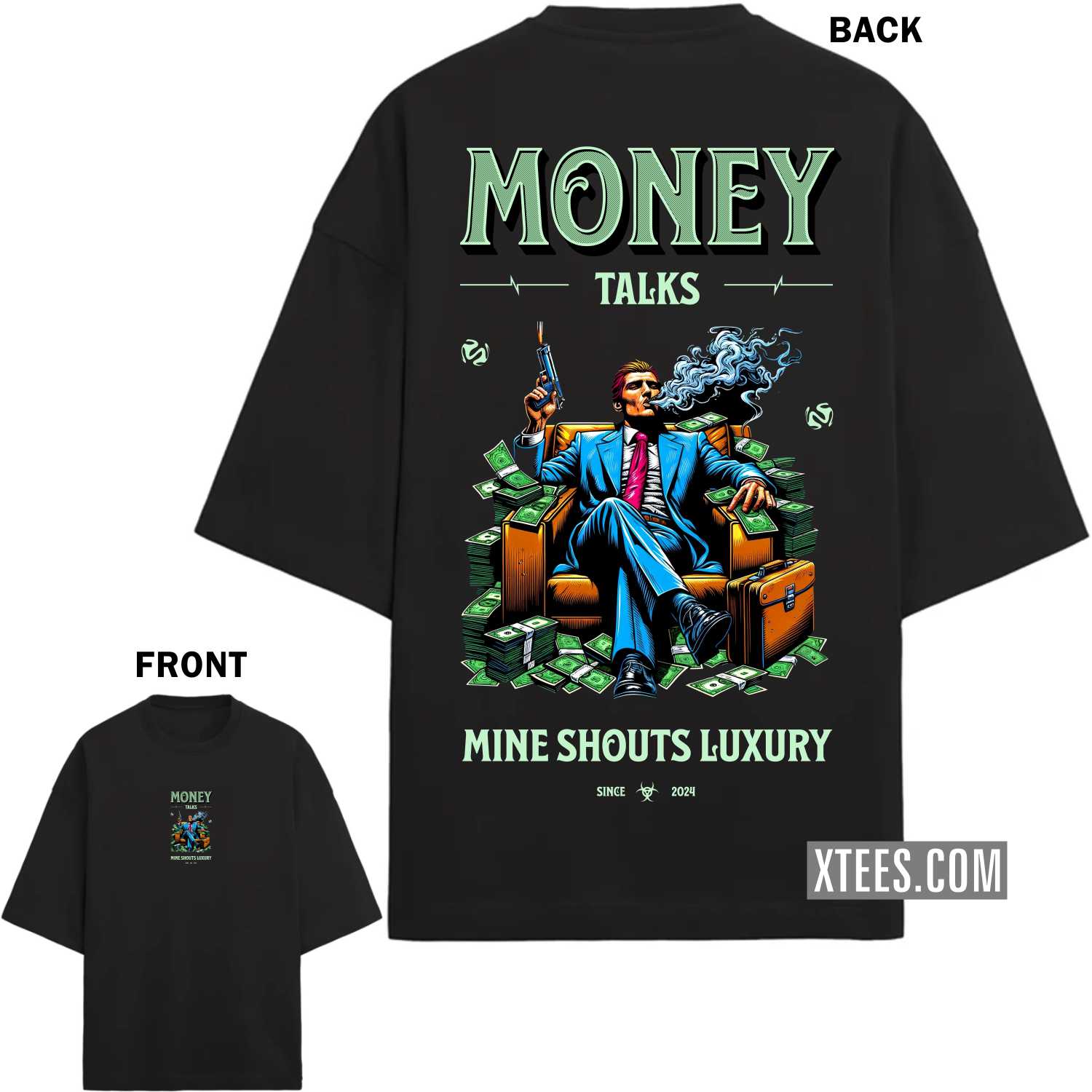 Graphics Printed Streetwear Oversized T-shirt 00001 image