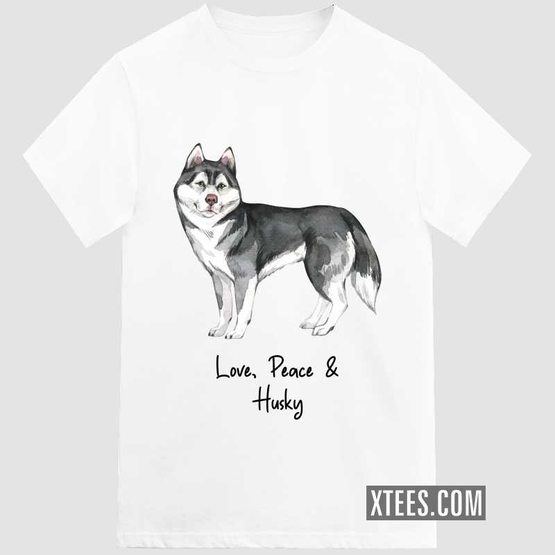 Husky Dog Printed Kids T-shirt image