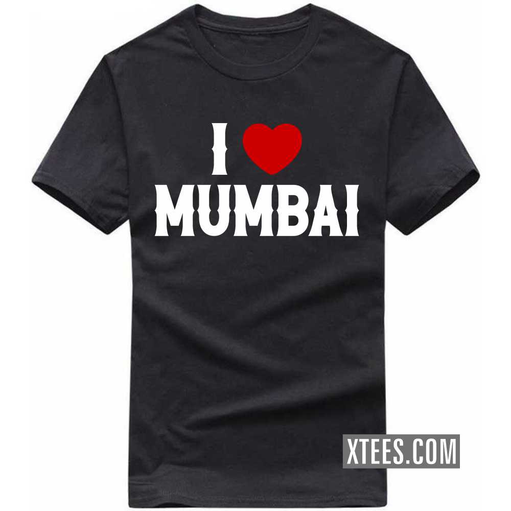 I Heart Love Mumbai India City T-shirt image