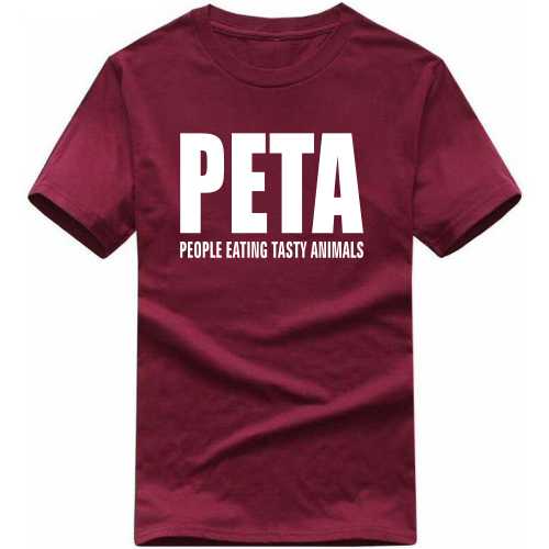 Oversigt lette smid væk Peta People Eating Tasty Animals Funny T-shirt India | Xtees