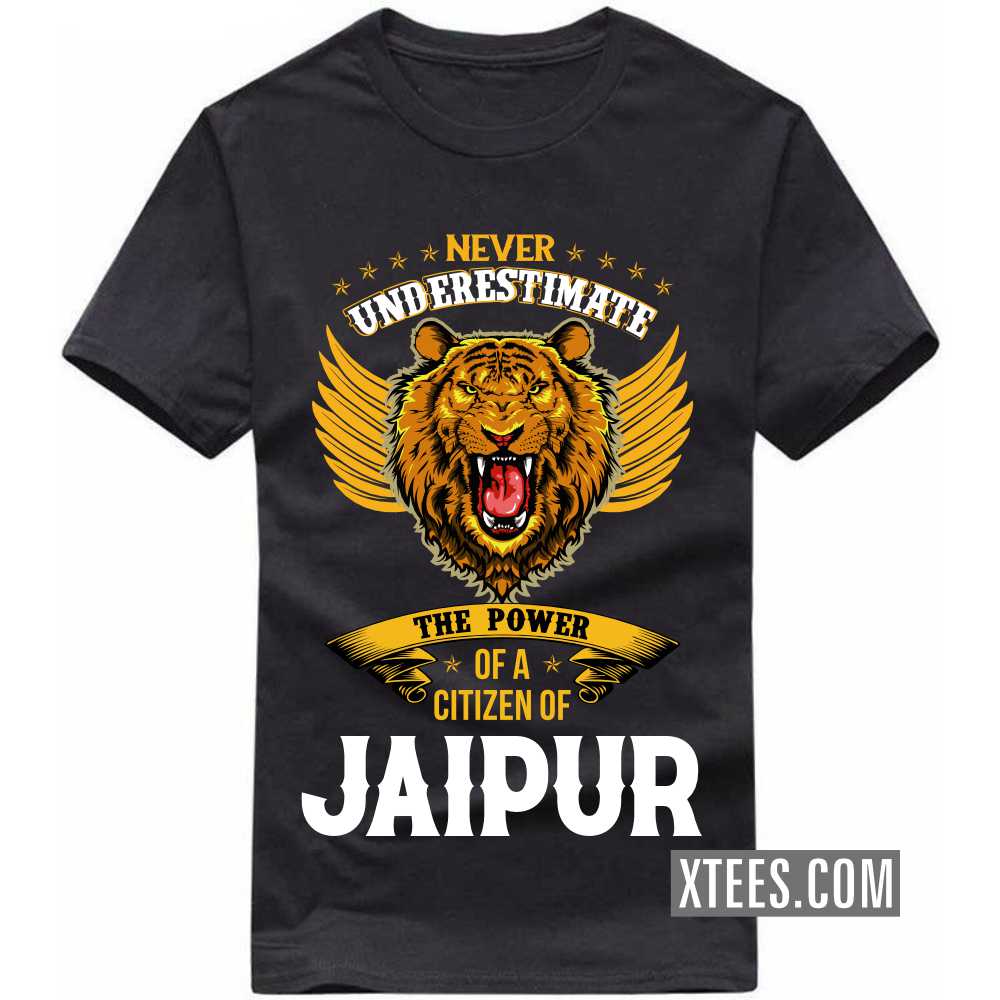 Never Underestimate The Power Of A Citizen Of JAIPUR India City T-shirt image