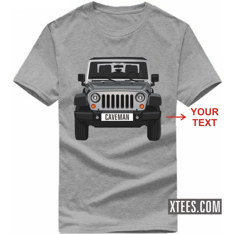 Jeep Custom Number Plate T-shirt image
