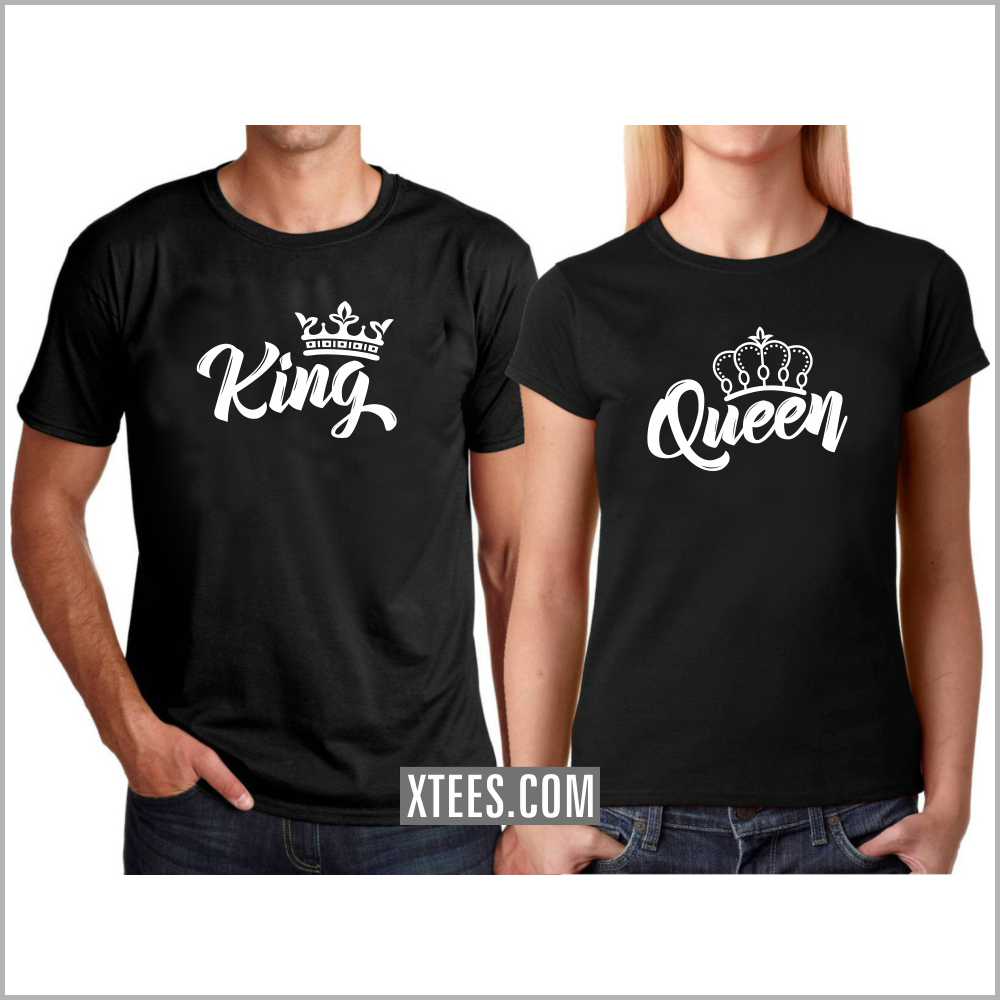 King Queen Couple T-shirts | Xtees