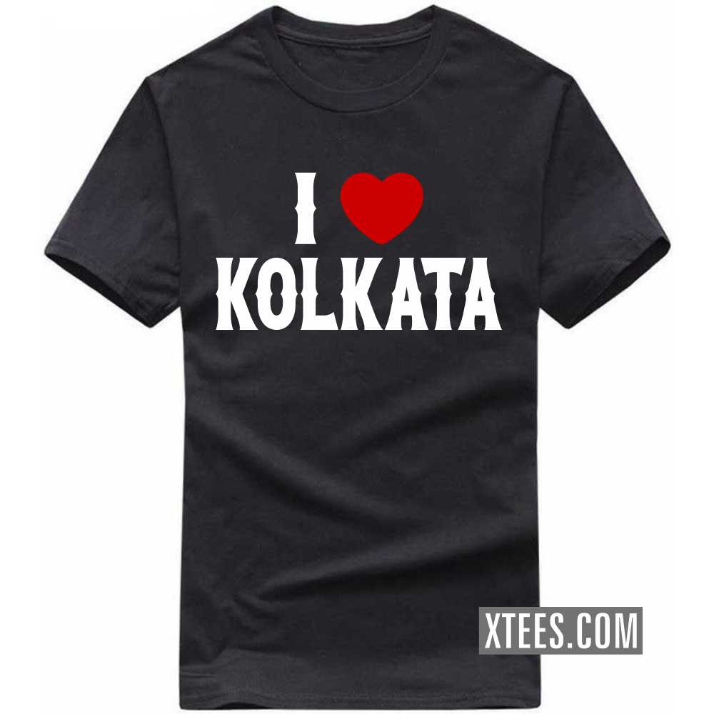 I Heart Love KOLKATA India City T-shirt image