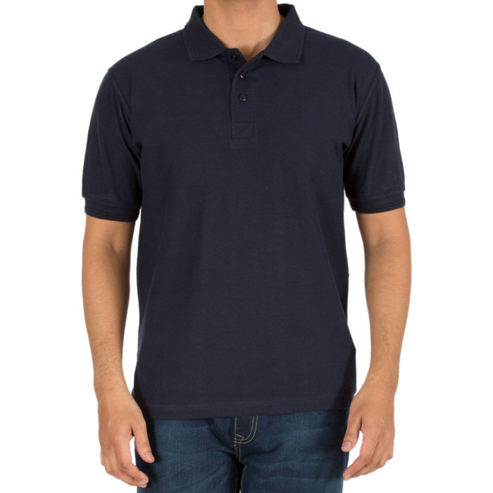 Navy Blue Plain Collar Polo T-shirt image Navy Blue Plain Collar Polo T-shirt image