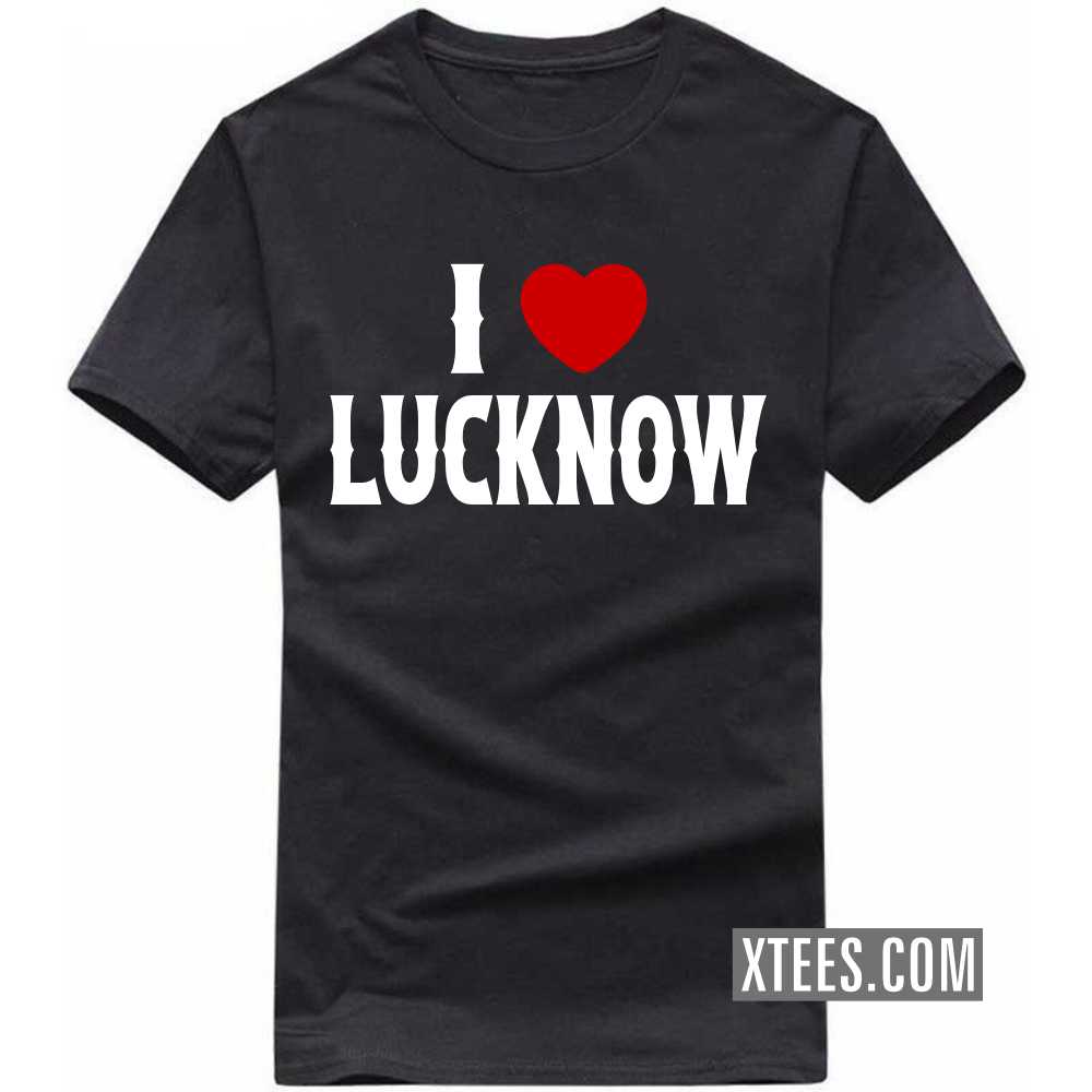 I Heart Love LUCKNOW India City T-shirt image
