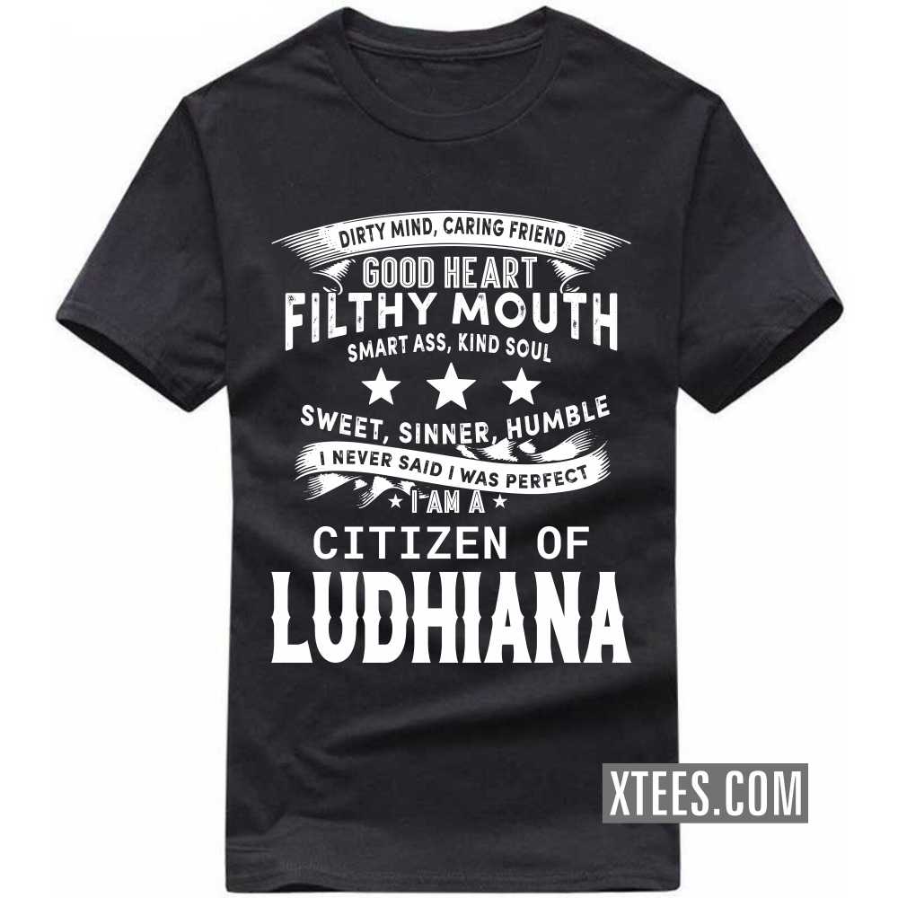 I Never Said I Was Perfect I Am A Citizen Of LUDHIANA India City T-shirt image