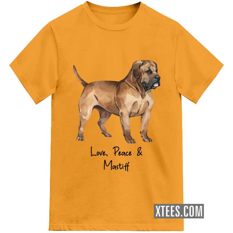 Mastiff Dog Printed Kids T-shirt image