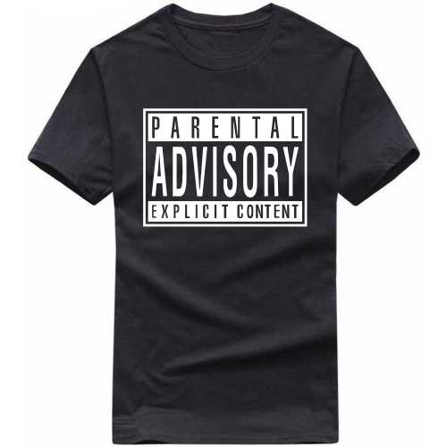 Parental Advisory Explicity Content Explicit (18+) Slogan T-shirts image