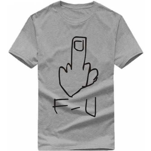 Middle Finger F U Explicit (18+) Slogan T-shirts image