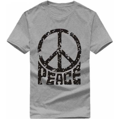 Peace Symbol Slogan T-shirts image