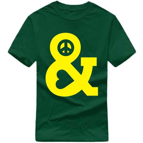 Peace And Love Symbol Symbol Slogan T-shirts image