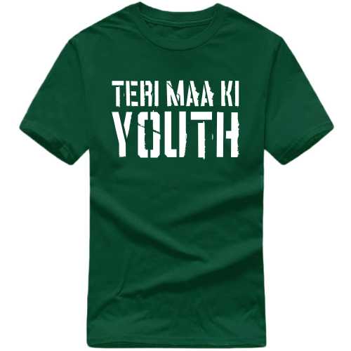 Teri Maa Ki Youth Funny T-shirt India image