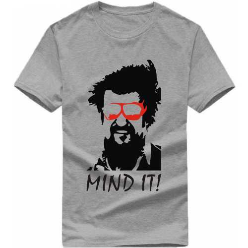 Rajinikanth Mind It Movie Star Slogan T-shirts image