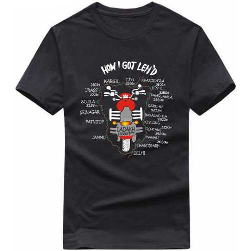 How I Got Lehd Version 1 Biker T-shirt India image