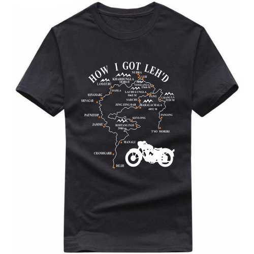 How I Got Lehd Version 2 Biker T-shirt India image
