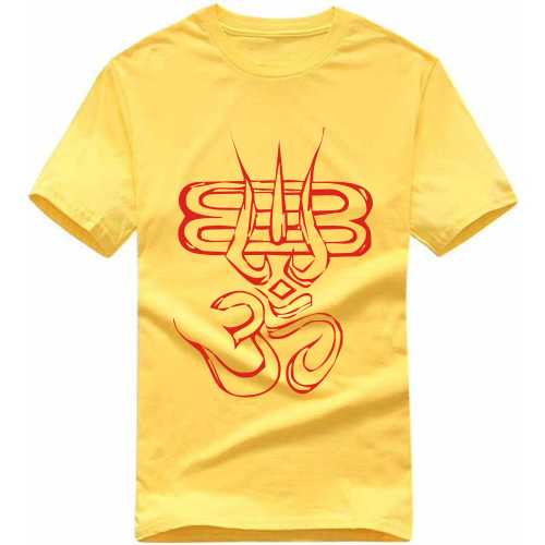 Om Thrishul Slogan T-shirts image