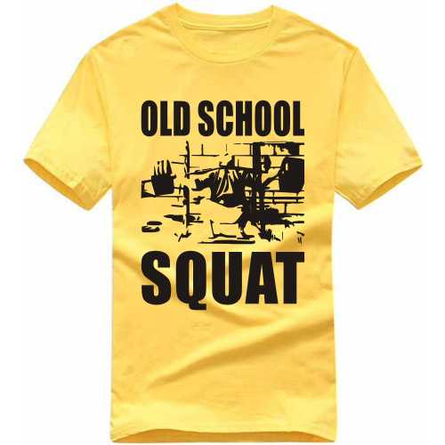 gåde kapsel skrivning Old School Squat Gym T-shirt India | Xtees