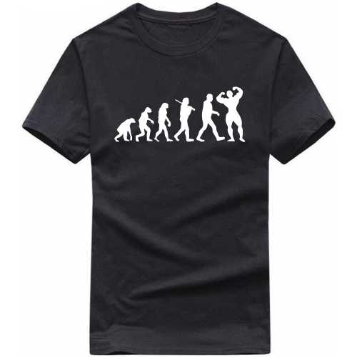 Body Building Evoltuion Gym T-shirt India image