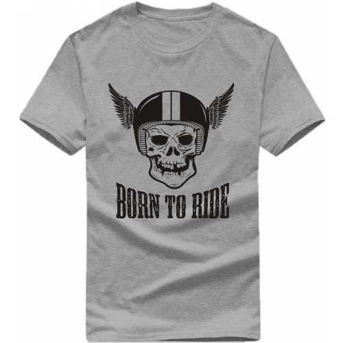Born To Ride Biker T-shirt India image