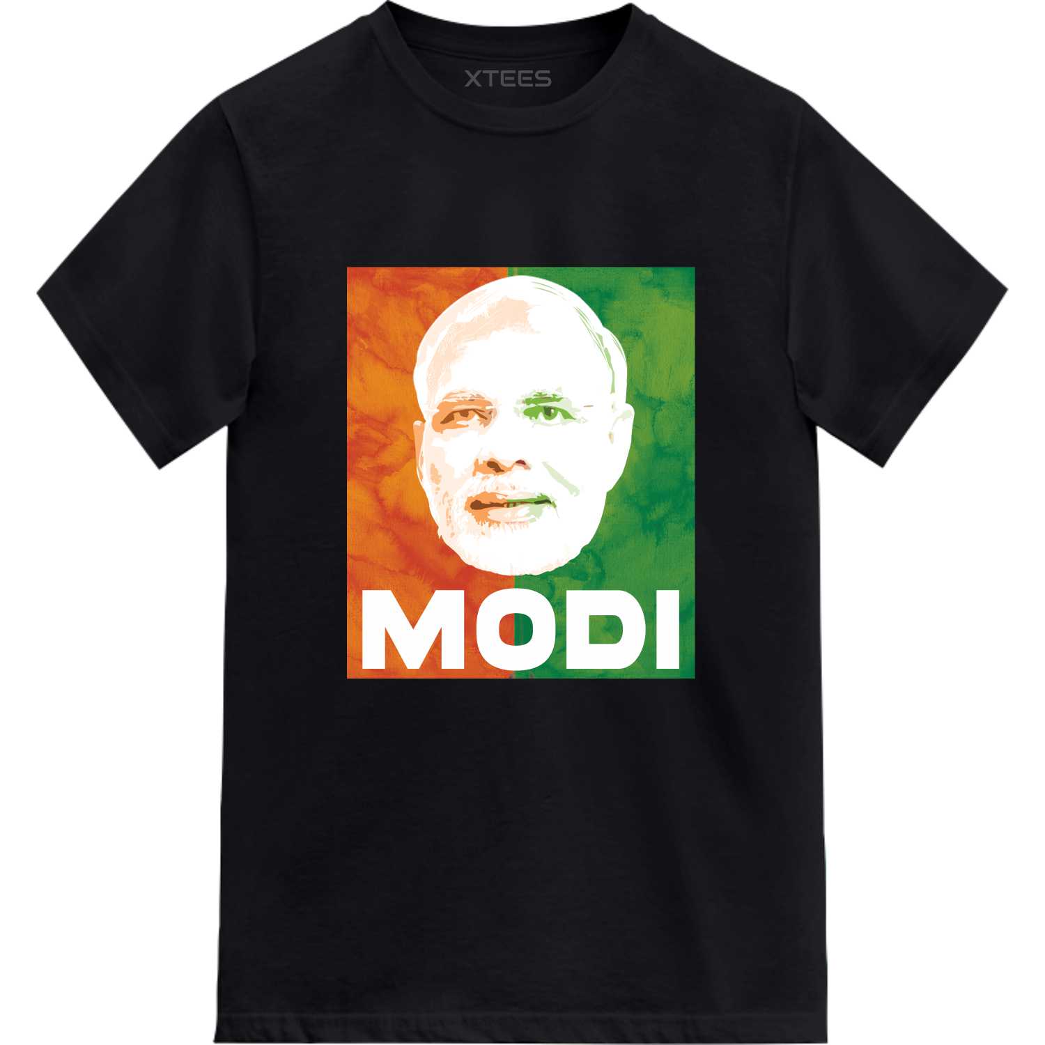 Narendra Modi Tri-color Slogan T-shirts image